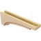 Ekena Millwork 6"W x 36"D x 12"H Thin Rivera Rough Cedar Woodgrain TimberThane Corbel, Primed Tan CORUR06X36X12RIVRCPR - alternate 2
